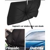 AsgenoX Large Car Sunshade Front Windshield with Safety Hammer Car