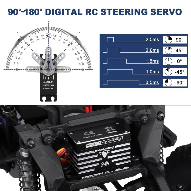 HobbyPark 35kg RC Servo Waterproof High Torque Metal Gear Digital