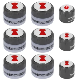 67692 Grill Control K nobs Kit Replacement Weber Summit 660 670 Grill Control Knob - Weber Grill Knobs Kit 6 Main Burner Ignition Control Knobs, 1 IR Knob, 1 Smoke and 1 Grill Burner Control Knob