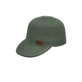 Sterntaler Unisex Baseball Cap Straw Baseball Cap, dark green