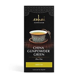Eshai China Gunpowder Green Tea (Zhu Cha) - Organic - 100g Box Loose Leaf Tea