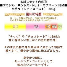 Coffee Beans "Trial Set of 2 Types (10.6 oz (300 g): Brazil (5.3 oz (150 g) + Seasonal Blend (5.3 oz (150 g) [Beans Remaining] Trial Size" [Coffee Fool Shop] Dedicated Home-Roasted Coffee
