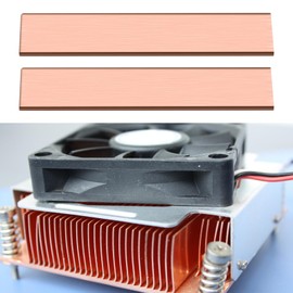 The Lord of the Tools 4pcs T2 Copper Flat Bar Straight Bar 105mm x 20mm x 3mm for Electrical Appliances Industrial Use Computer Chip Cooling Solid Strip Sheet