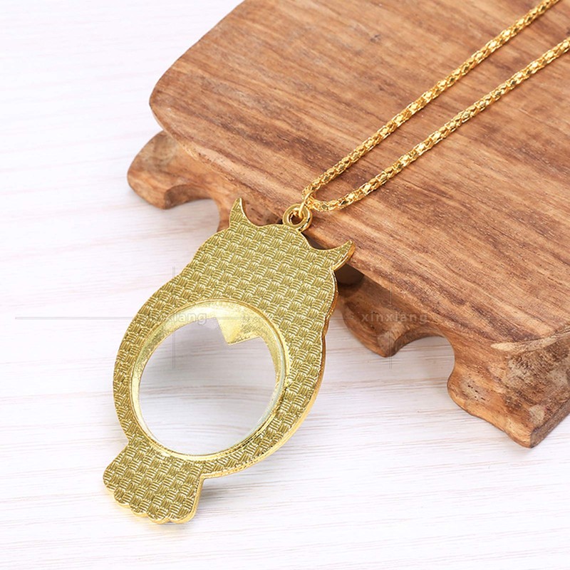 Pendant Magnifier, 10X with Chain Fun Necklace Magnifying Glass, Practical