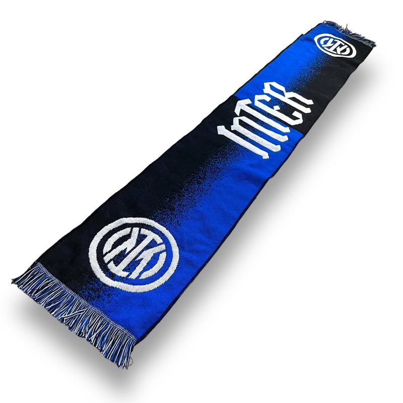 Inter Gothic Limited Edition Jacquard Logo Scarf, Acrylic, Unisex Adult,