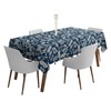 Vargottam Indoor/Outdoor Tablecloth 58x82 Inch RectangleTablecloth with Umbrella Hole and
