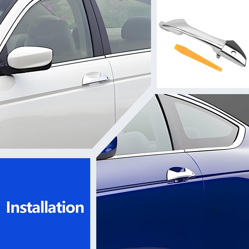 ZyloPlinx Exterior Door Handle Kit Compatible with Accord 2008 2009