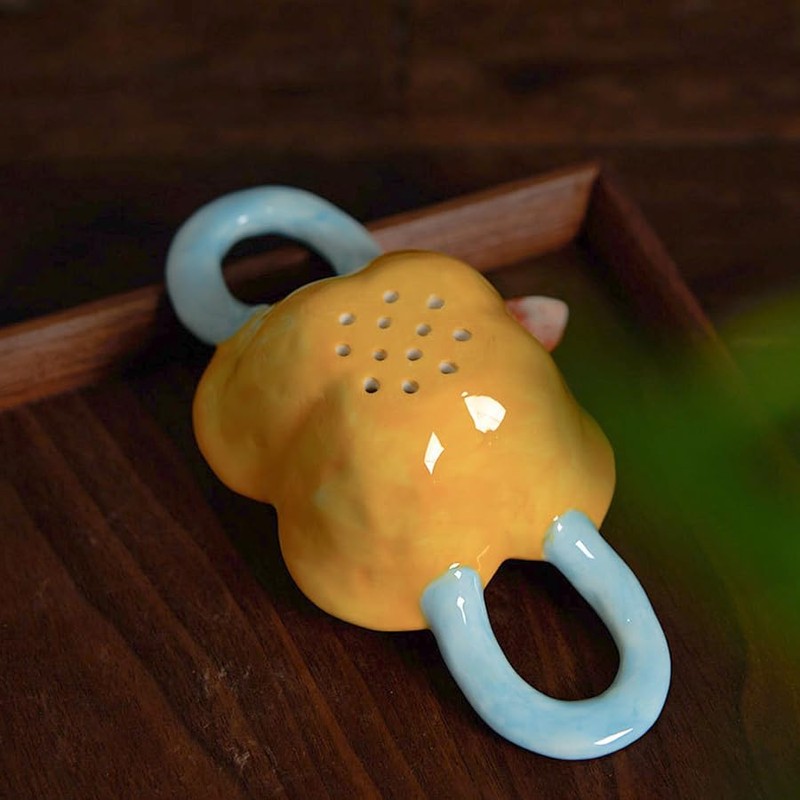 ARFUKA Tea Strainer Tea Filter Ceramic Spice Strainer Tea Strainer