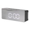 LED Mirror Alarm Clock Rectangular Digital Clock with Temperature Display