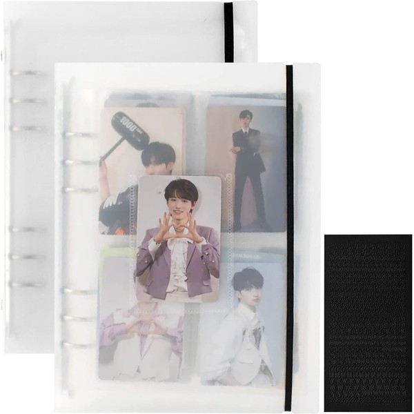A5 Photocard Binder with 25 Pcs Inner 6 Ring, Korean