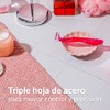 BIC Rastrillo Soleil Acero Inoxidable Mango Ergonómico Banda Lubricante con