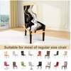 ANNA QUEEN Gold and Black Marble Chair Covers for Dining