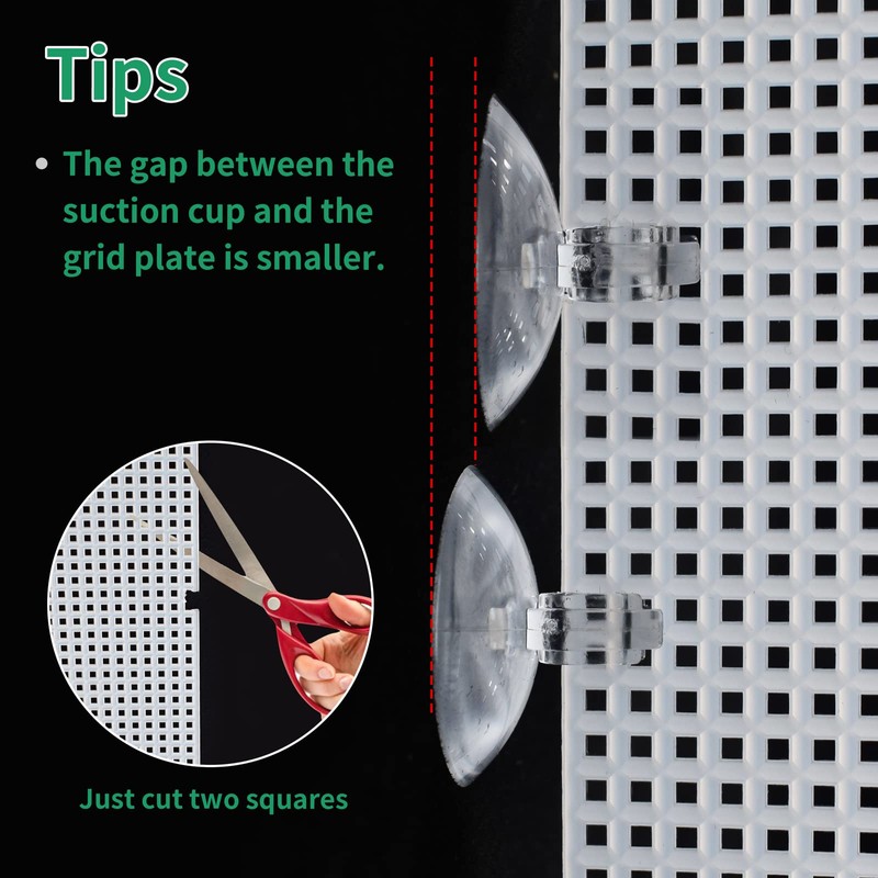 Cuyacili 2 Pack Fish Tank Divider, Plastic Grid Cuttable Grid