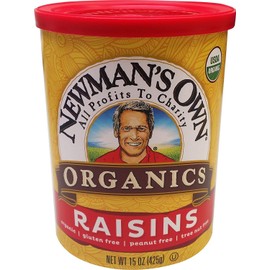 Newman's Own Organics Organic California Raisins, 15-Ounce Cans (Pack of 6)