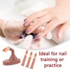 1 Set Acrylic Nails Practice Finger Nail Tips Practice Model