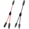 WOODGUILIN Solar Cable Y Splitter 4 mm² Cable Solar Panel