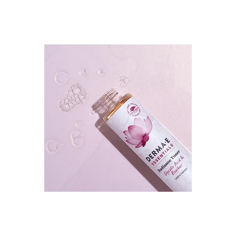 DERMA E Radiance Tóner ácido glicólico y Rooibos 6 oz