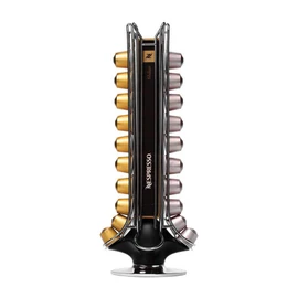 prepara Nespresso Capsule Coffee Holder, Stainless Steel, BPA Free, Holds 50 Pieces (Silver, Silver)