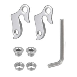 2 Piece Derailleur Hanger,Aluminum Rear Bike Derailleurs,Bicycle Alloy Gear Mech Adapter,Alignment Extender Hook Tool,Equipped With An Allen Wrench And Screws for Replacing Parts And Accessories