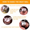 2PCs Meatball Maker Scoops, None-Stick Meatball Maker Scoop with High
