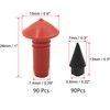 180Pcs Universal Mushroom Shaped Tire Repair Insert Plugs Red Black