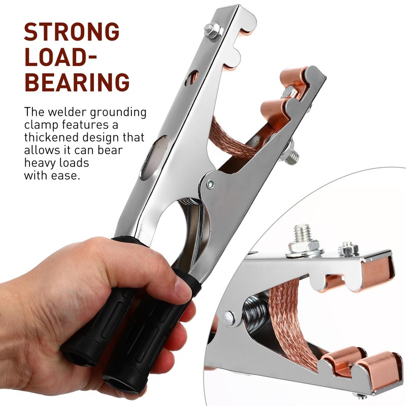 Veemoon 800A Ground Clamp - Welding Work Clips Heavy Duty