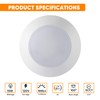 GREENLUX 7.5" Flush Mount Led Disk Light,2700/3000/3500/4000/5000K Adjustable Surface Mount