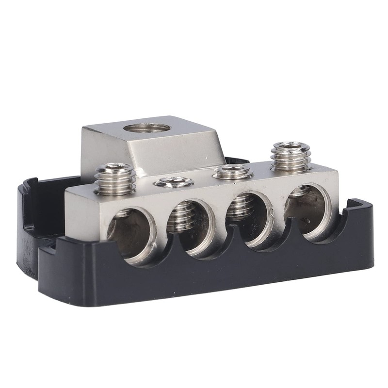 Aramox 4 Way Power Distribution Block Amplifier Fuse Holder Fuse
