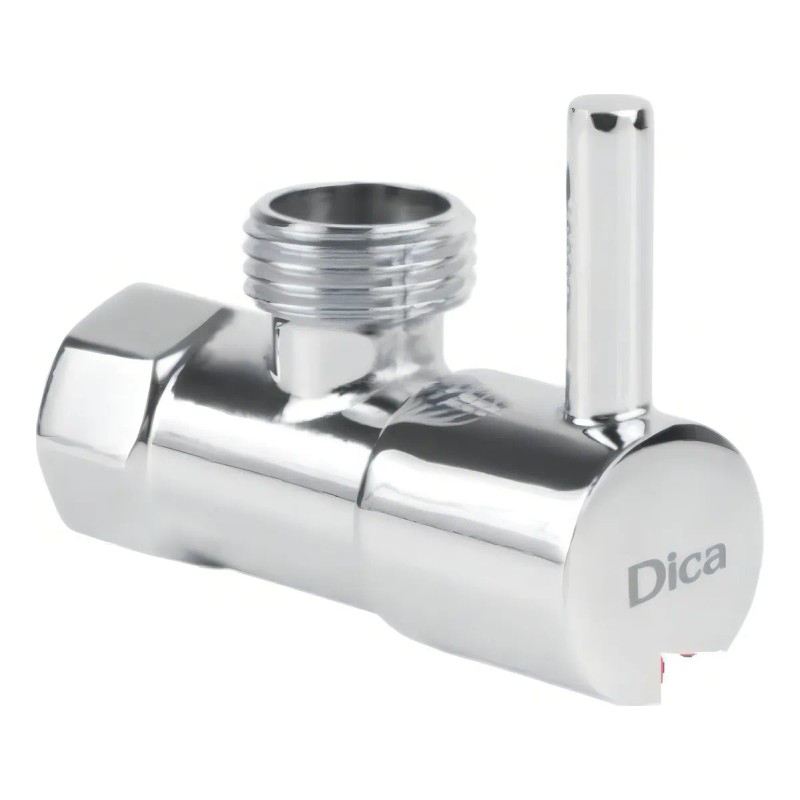 Llave Angular Cromo Con Maneral De Palanca Para Wc Casa