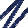 Berisfords 1339-NYW-15 15 mm Stitch Grosgrain Ribbon, Navy/White