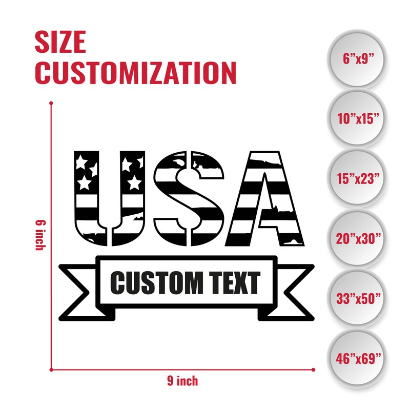 American Flag Sticker - American Flag Stickers Small - Distressed