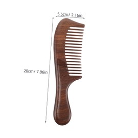 FOMIYES Sandalwood Detangling Comb for Women Long Handle Wooden Hair Comb with Massage Function for Smooth Hair Care and Relaxing Grooming Routine Durable and Aromatic Design