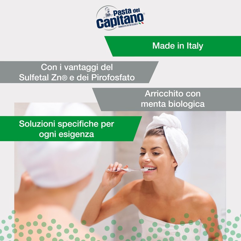 Pasta del Capitano, Organic Toothpaste - Gives Freshness and Freshens