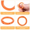 Mabor 12Pcs Metal Spring O Rings Round Carabiner Keyring, Snap