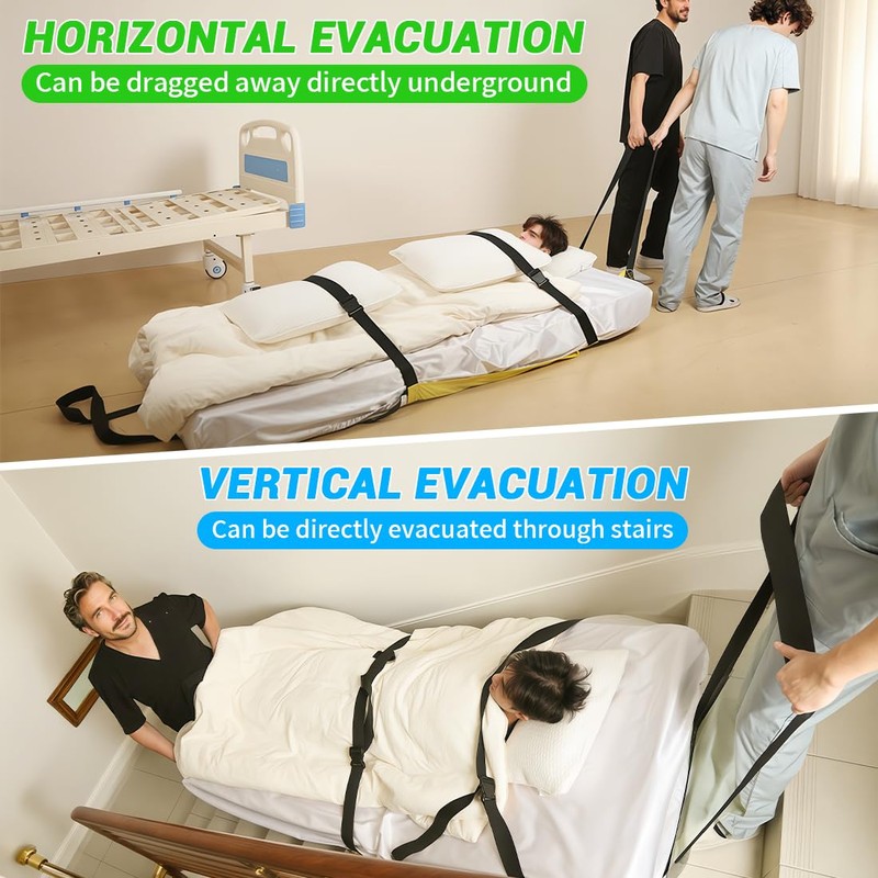 Rescue Essentials Emergency Evacuation Sheet for Bedridden Patient,Rescue Sheet with