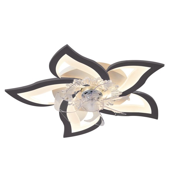 Not Available 27 in. LED Indoor Silver Smart Ceiling Fan