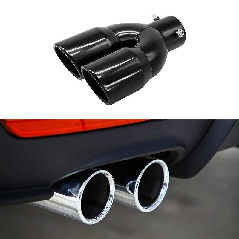 ZYHW 2PCS Dual Exhaust Tip 2.4 inch Inlet, Universal Car