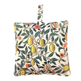Lavender Sachet – William Morris Inspired Pomegranate, French Lavender, Drawer & Wardrobe Freshener, Handmade in UK, 100% Cotton Gift – Redd & Goud (Meridien)