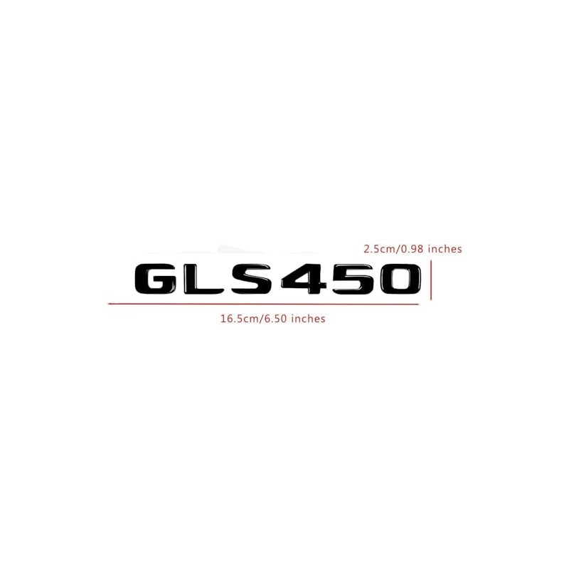Fidida GLS450 Emblem Decal Car Numbers Letters Decal Plating Badge