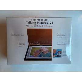 Sharper Image Talking Pictures Album for 24   4"x6" Photos Messages - NEW SEALED