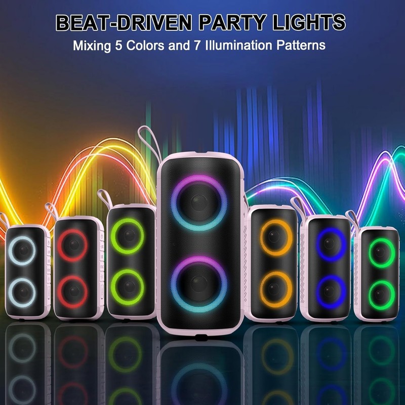 Hupoaf Bluetooth Speaker, 2026 New Portable Wireless Speaker with 6D