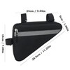 Lunaanda Bicycle Bag Frame, Waterproof Bicycle Triangle Bag with Reflective