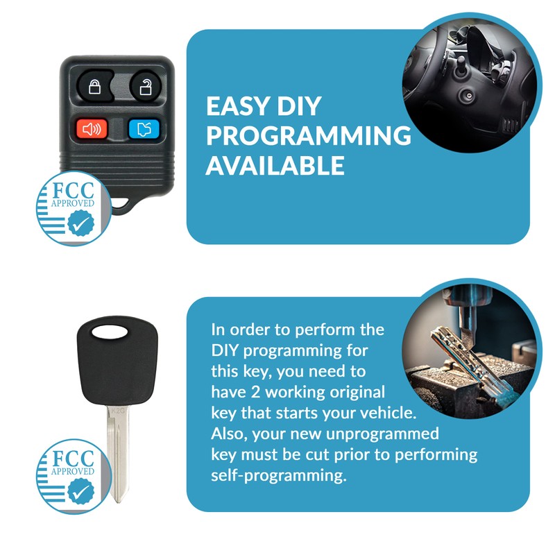 Keyless2Go Repuesto para llave de coche con mando a distancia