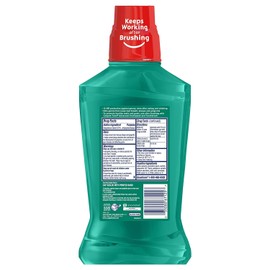 Colgate Total Pro-Shield Alcohol Free Mouthwash, Antibacterial Formula, Spearmint - 500 mL, 16.9 Fluid Ounce (6 Pack)