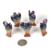 Justinstones Carved 7 Chakra Layered Gemstone Peace Angel Pocket Guardian