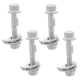 Sosoport 4pcs Wheel Positioning Eccentric Bolts - Automotive Alignment Correction Kit - 12.9 Grade Eccentric Cam Bolts Universal for Cars Suvs and Trucks