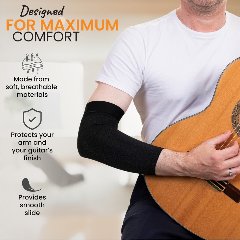 Alba Guitar Beads Grey short arm sleeve for guitarists, for