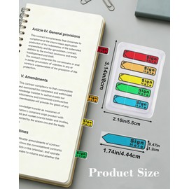 1000 Pcs Sign Here Sticky Tabs, Notary Signature & Date Page Flags