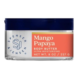 Spenser & Jensen - Mantequilla corporal de 8 onzas (Mango Papaya)