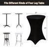 Fixwal Cocktail Table Covers, 2 Pack 32x43 Black Round Table